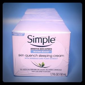 (3) Simple Water Boost Skin Quench, Sleeping Cream